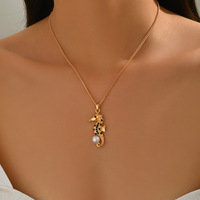 Collier de vague de coquille de style océanique Colliers de chaîne de clavicule d'étoile de mer à la mode