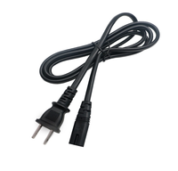 Câble de prise de cordon d'alimentation Japan1.2M 2 broches avec fil de terre cordon d'alimentation ca pour TV/fer électrique/électronique grand public