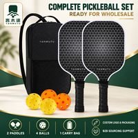 Raquette de pickleball en carbone avec noyau en nid d'abeille, prix d'usine