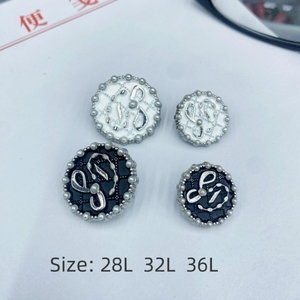 Custom Round Metal <strong>Shank</strong> <strong>Button</strong> 23mm 18mm 20mm Black White Gold Silver Color Metal <strong>Shank</strong> Oil-Embedded <strong>Button</strong> - Product Image 4