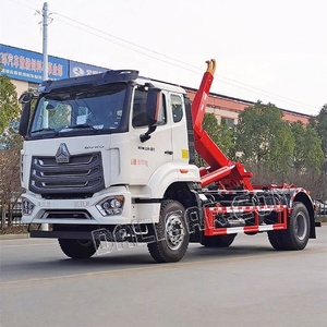 HOWO braccio telescopico Mobile costruzione immondizia 4x2 12 metri cubi braccio gancio camion della spazzatura - Product Image 2