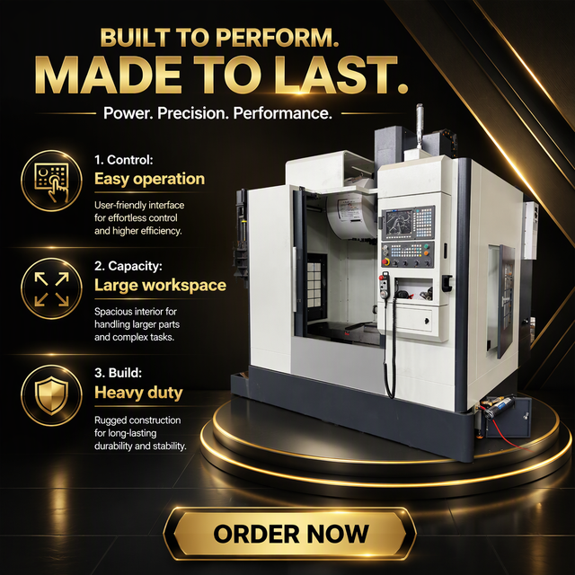 Vmc650 Mitsubishi System  Single Spindle BT40 3 Axis CNC Vertical Machining Center High-Accuracy Heavy Duty Competitive Price