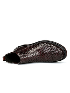 <span class=keywords><strong>Botas</strong></span> de Motociclista de Piel Sintética con Banda Elástica para <span class=keywords><strong>Hombre</strong></span>, Estilo Nuevo, que Aumentan la Estatura, Resistentes, Botines de Vestir para <span class=keywords><strong>Hombre</strong></span> - Product Image 4