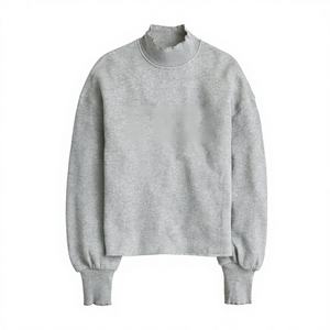 Haut d'hiver décontracté en tricot à col montant surdimensionné pour femmes, style minimaliste pour la mode quotidienne moderne - Product Image 1