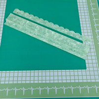 Règle de Mahjong Américain en Acrylique 20 pouces, Poussoir de Cartes Transparent, Lot de 4