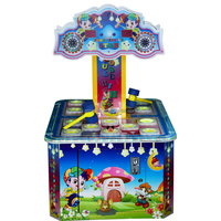 Máquina de Juegos Arcade de Martillo Operada con Monedas para 2 Jugadores, Juego de Golpear Ranas y Ratones, Consola de Juegos de Redención para Niños