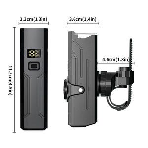 Luz de bicicleta Q03 LED recargable con batería de 2600 mAh, resistente al agua IPX5, con pantalla digital para bicicleta de montaña - Product Image 2