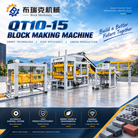 Machine automatique de fabrication de briques et de blocs en béton QT10-15, grande capacité, haute densité, ligne de production de blocs creux, usine