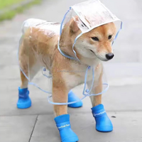 Prix d'usine en gros – Manteau de pluie transparent 100 % imperméable pour chien, veste à capuche, poncho, imperméable