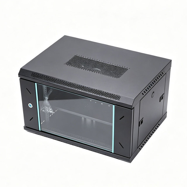Edge Node 6U Micro Data Center Modular Wall-Mounted Server Rack Enclosure Cold-Rolled Steel Plate 19-Inch IP20 Protection Black