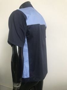 Chemise de travail personnalisée à manches courtes et fermeture éclair pour hommes, uniforme industriel de mécanicien à col rabattu - Product Image 2