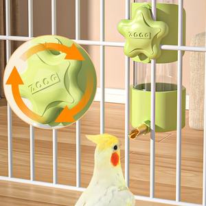 Оптовая продажа, кормушка для птиц, прозрачная акриловая кормушка для попугая, пластиковая подвесная кормушка для птиц - Product Image 4