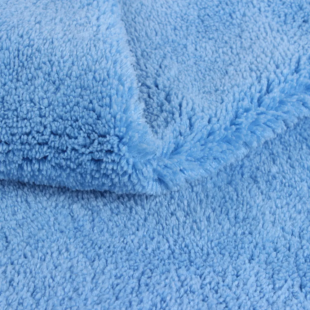 Yüksek kalite süper emici mikrofiber temizlik kumaşı rulo mikrofiber Polyester ipek mercan polar paspas kumaş