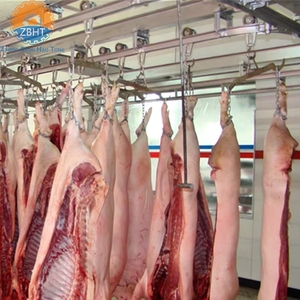 Chaîne d'abattage automatique de porcs en acier inoxydable avec moteur à roulement, machine commerciale haute efficacité pour l'échaudage et l'épilation des porcs - Product Image 5