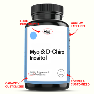 Private Label Myo <strong>Inositol</strong> and d Chiro <strong>Inositol</strong> Capsules Myo &amp; D-Chiro <strong>Inositol</strong> Complex Blend <strong>Powder</strong> Capsules - Product Image 2