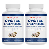 Capsules de peptides d'huîtres - Capsules de peptides d'huîtres pour le soutien antioxydant avec Maca et Ginseng, protection cellulaire et anti-âge