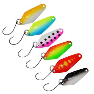 팔머 2.3g 송어 낚시 숟가락 단일 후크 주조 금속 숟가락 낚시 회 전자 미끼 두 측면 색상과 유혹 - Product Image 3