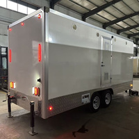 Remorque Sanitaire Économique Portable pour Mariages, Conception 4 Cabines, pour Utilisation Extérieure, en Matériau de Conteneur, avec Maisons et Toilettes Intégrées