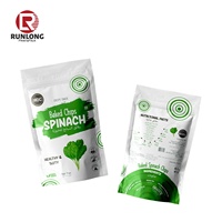 Sac à fermeture éclair vertical de soja et chips de pomme de terre grillés joint personnalisé gonflable sac d'emballage de collation en plastique de qualité alimentaire chips