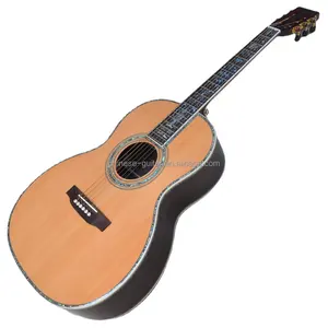 Flyoung 레드 브라운 41 인치 어쿠스틱 기타 00045 모델 탑 솔리드 클래식 기타 맞춤형