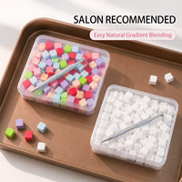 Kit d'outils de manucure professionnel avec éponge gel colorée sans peluches pour le modelage, dégradé étoile ombré, pour vernis gel UV et nail art, fournitures de salon