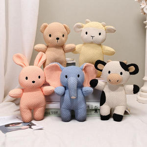 25 cm 20 <span class=keywords><strong>animaux</strong></span> en peluche tricotés différents, zoo, forêt, <span class=keywords><strong>ferme</strong></span>, <span class=keywords><strong>animaux</strong></span> marins, crochet, éléphant, lapin, dinosaure, <span class=keywords><strong>animaux</strong></span> - Product Image 3