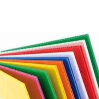 Plaques en plastique cannelées écologiques, imperméables, avec coins arrondis, bords scellés, pour découpe et impression