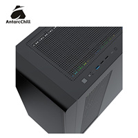 Boîtier Full Tower AntarcChill OEM avec panneau frontal en mesh, côtés en verre trempé, compatible E-ATX, radiateur 360 mm, USB 3.0