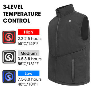 Eigday Chauffage 5V 10000mah Contrôle de la température à 3 niveaux 4 zones de chauffage <span class=keywords><strong>Meilleur</strong></span> <span class=keywords><strong>gilet</strong></span> <span class=keywords><strong>chauffant</strong></span> <span class=keywords><strong>Batterie</strong></span> - Product Image 4