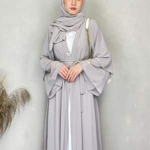 Ramazan Kadın Özel Abayası Dubai Elbiseleri Polyester Şifon Namaz İslami Giyim Müslüman Kadınlar Abaya - Product Image 2