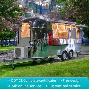 2025 Mobile Mini Food Truck Outdoor Ice Cream hot Dog Food <b>Cart</b> With Grill And Deep Frye Coffee Catering Food Trailer - Product Image 2