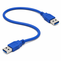 Kabel Data USB 3.0 a Male ke a Male Konduktor Tembaga PVC untuk Transfer Data Enclosure Hard Disk Panjang Dapat Disesuaikan