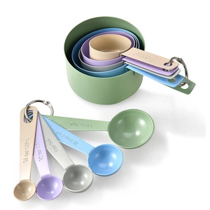Juego <span class=keywords><strong>de</strong></span> 10 Tazas y Cucharas Medidoras <span class=keywords><strong>de</strong></span> Color para Pintura, Tazas Medidoras Graduadas para Cocina y Repostería, Medidor <span class=keywords><strong>de</strong></span> Polvo para Hornear. - Product Image 5