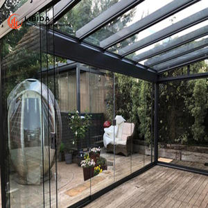 Solarium en verre à isolation <span class=keywords><strong>thermique</strong></span> en aluminium personnalisé <span class=keywords><strong>pour</strong></span> arrière-cour Villa Patio Enclos Sunroom - Product Image 4