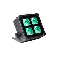 Projecteur LED professionnel étanche IP65 sur batterie 4x20W sans fil DMX RGBWAUV pour éclairage de scène, idéal pour la location d'événements et de mariages