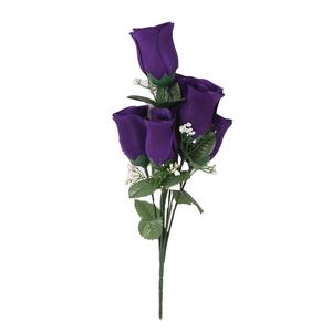 עונה התאמה אישית של 6 ראשים רוז בוש פרח מלאכותי מסיבת חתונה עיצוב הבית זרי משי של ורדים - Product Image 1