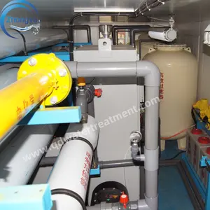 Mesin desalinasi air laut lingkungan, sistem Filter air Osmosis terbalik tanaman air untuk pariwisata Pulau