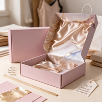 Boîte cadeau en papier à couvercle rabattable personnalisée avec doublure en satin, sac en papier assorti, logo personnalisé pour bijoux, cosmétiques, souvenirs, emballage cadeau