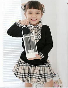 Wholesale Two Piece Set Children Clothing School Uniform Short Dress for <b>Kids</b> Girls From China - Product Image 2