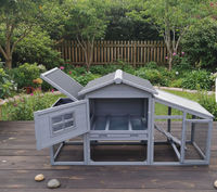 Poulailler Moderne Multi-Niveaux en Bois Écologique et Durable, Luxe et Design, pour Cour Arrière, Toutes Tailles