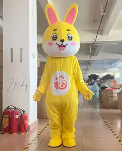 Cartoon Cosplay Easter Party Bunny Animal Mascots Customized Adult Rabbit Bunny Mascot Costumes