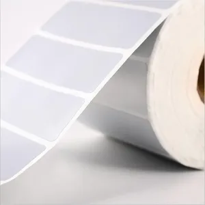 Silver Thermal Transfer Labels PET Barcode <strong>Adhesive</strong> <strong>Sticker</strong> Waterproof <strong>Vinyl</strong> Permanent Matt Oil Proof Scratch Packaging Label - Product Image 2
