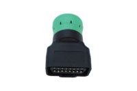 Adaptador Tipo 2 Verde de 9 Pines J1939 Macho a OBD2 de 16 Pines J1962 Hembra para Diagnóstico de Camiones Pesados