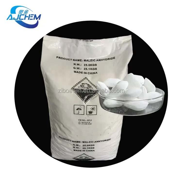 Prix d'usine Anhydride maléique 99.5% MA 25KG Sac