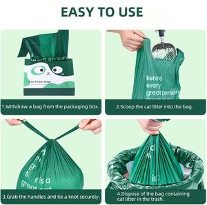 Sacs à déjections canines compostables et écologiques, durables et portables, en HDPE et EPI, pour chiens, chats, oiseaux et plus - Vente en gros - Product Image 4