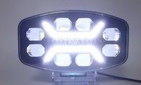 GOODZOOM - Focos LED de 48 W y 9 Pulgadas, Luces LED de 24 V, Foco LED de Conducción de 9 Pulgadas, Luces DRL, Faro LED para Automóvil, Camioneta, Todoterreno