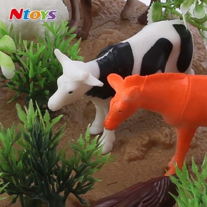 Juego de Juguetes de Animales de Granja con Caballo/Gallina/Pato/Vaca/Oveja/<span class=keywords><strong>Toro</strong></span>/Ganso de Juguete, Animales de Plástico, Juguetes - Product Image 2