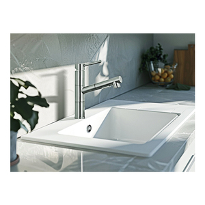 High-pressure kitchen <strong>faucet</strong> with commercial-grade pull-down <strong>sprayer</strong> ideal for heavy-duty food preparation and cleaning - Product Image 1