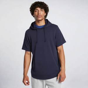 <b>Hoodie</b> <b>Men</b> Summer <b>Short</b> Saleeves Casual Color Printed Logo Hooded Work Clothes Team Uniform Printed Map Cotton Quick Dry Coat - Product Image 3