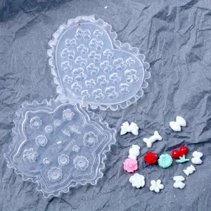 TSZS Nail Art kalıp için DIY UV jel cilası tasarımları 3D çiçekler papatya Mini tırnak sanat oyma kalıp reçine kalıpları silikon